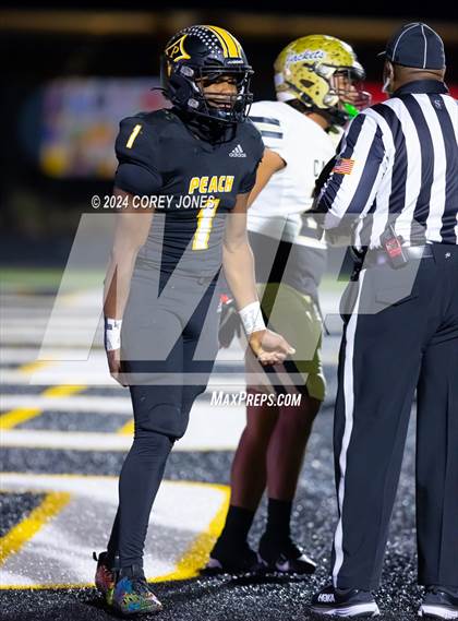 Thumbnail 1 in Calhoun vs Peach County (GHSA AAA Quarter-Final Playoff) photogallery.