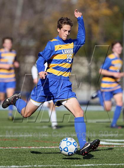 Thumbnail 3 in Lansing vs Port Jefferson (NYSPHSAA Class C Final) photogallery.