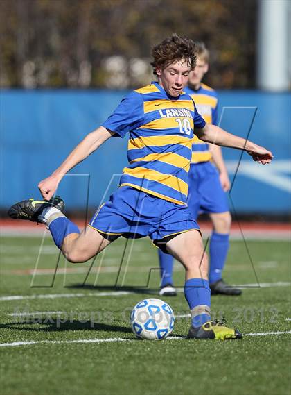 Thumbnail 1 in Lansing vs Port Jefferson (NYSPHSAA Class C Final) photogallery.
