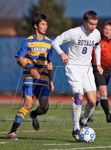 Thumbnail 2 in Lansing vs Port Jefferson (NYSPHSAA Class C Final) photogallery.