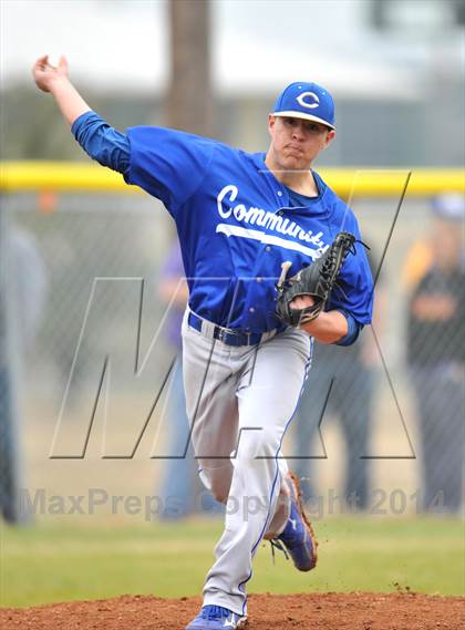 Thumbnail 1 in Farmersville vs. Community (Blue Ridge Tournament) photogallery.