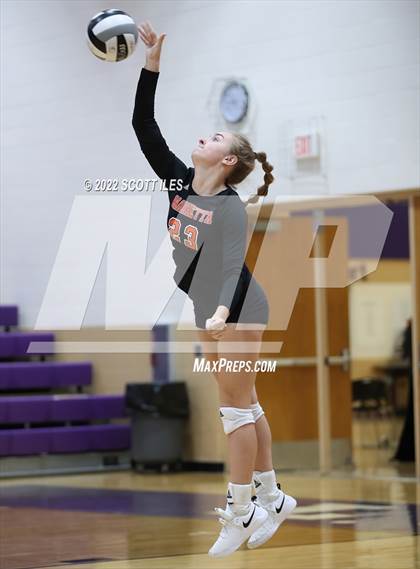 Thumbnail 1 in New Lexington vs Marietta (OHSAA D2 District) photogallery.