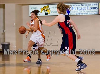 Thumbnail 2 in Burkburnett vs. Trinity Christian (Fantasy of Lights Tournament) photogallery.