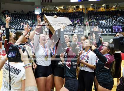 Thumbnail 2 in McKinney North vs. Flour Bluff (UIL 5A Volleyball Division I Final Medal Ceremony) photogallery.