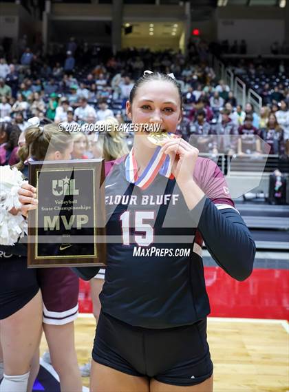 Thumbnail 3 in McKinney North vs. Flour Bluff (UIL 5A Volleyball Division I Final Medal Ceremony) photogallery.