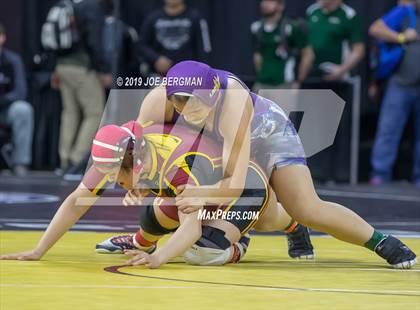 Thumbnail 3 in CIF State Girls Wrestling Championships (Consolation Round 2) photogallery.