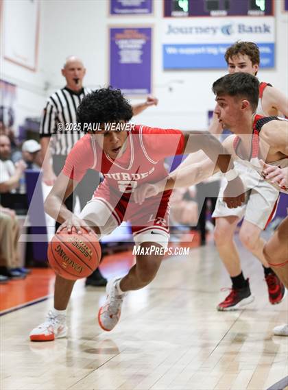 Thumbnail 3 in Our Lady of Lourdes Regional vs. Sullivan County (PIAA District 4 Class A Semifinal) photogallery.