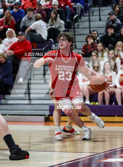 Thumbnail 1 in Our Lady of Lourdes Regional vs. Sullivan County (PIAA District 4 Class A Semifinal) photogallery.