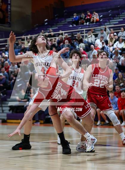 Thumbnail 2 in Our Lady of Lourdes Regional vs. Sullivan County (PIAA District 4 Class A Semifinal) photogallery.