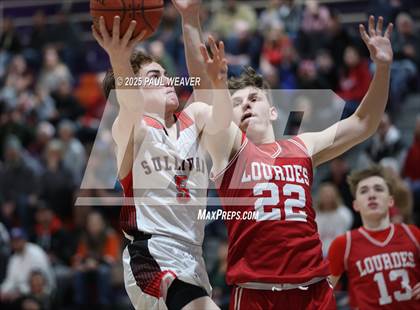 Thumbnail 2 in Our Lady of Lourdes Regional vs. Sullivan County (PIAA District 4 Class A Semifinal) photogallery.