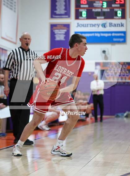 Thumbnail 1 in Our Lady of Lourdes Regional vs. Sullivan County (PIAA District 4 Class A Semifinal) photogallery.