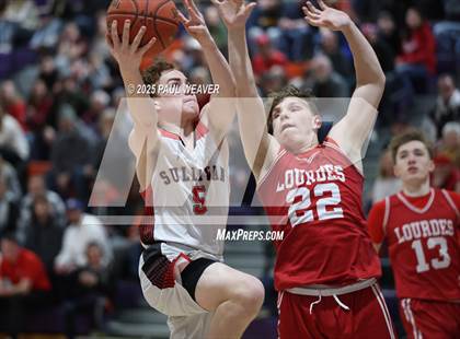 Thumbnail 1 in Our Lady of Lourdes Regional vs. Sullivan County (PIAA District 4 Class A Semifinal) photogallery.
