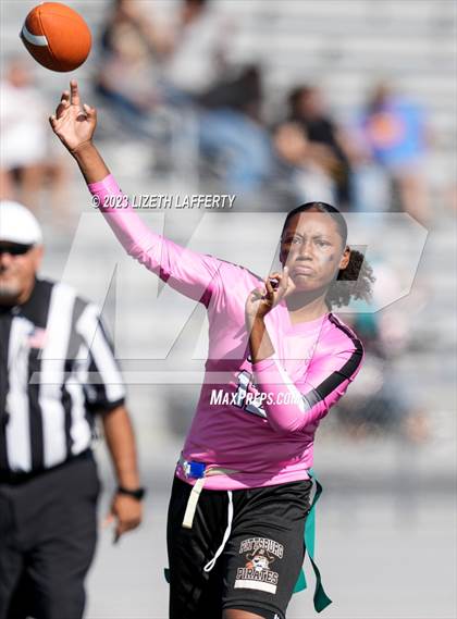 Thumbnail 3 in Liberty vs Pittsburg (BVAL Flag Football Jamboree) photogallery.