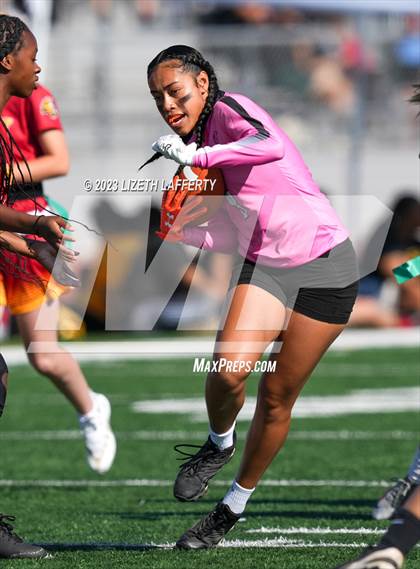 Thumbnail 3 in Liberty vs Pittsburg (BVAL Flag Football Jamboree) photogallery.