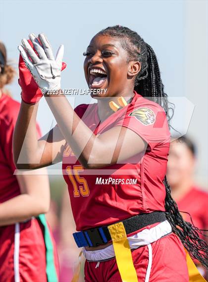 Thumbnail 1 in Liberty vs Pittsburg (BVAL Flag Football Jamboree) photogallery.