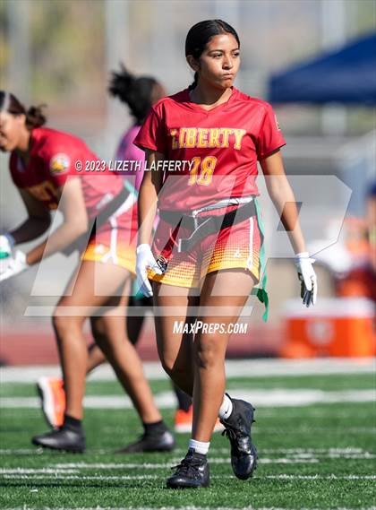 Thumbnail 1 in Liberty vs Pittsburg (BVAL Flag Football Jamboree) photogallery.