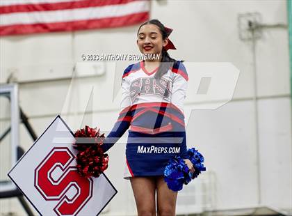 Thumbnail 1 in Sanger - CIF Northern Regional Cheer Championships photogallery.