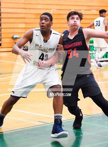 Thumbnail 2 in Rancho Solano Prep vs. Thunderbird (Sunnyslope Hoopsgiving Tournament)  photogallery.