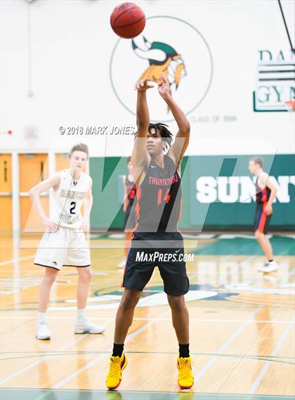 Thumbnail 1 in Rancho Solano Prep vs. Thunderbird (Sunnyslope Hoopsgiving Tournament)  photogallery.