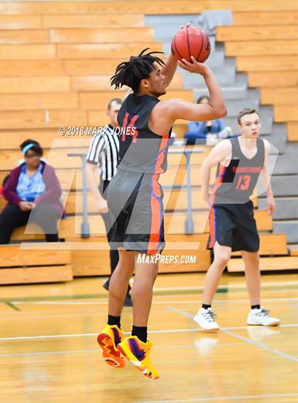 Thumbnail 2 in Rancho Solano Prep vs. Thunderbird (Sunnyslope Hoopsgiving Tournament)  photogallery.