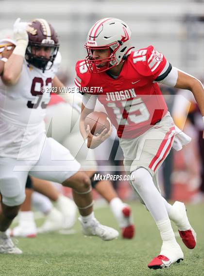 Thumbnail 2 in Dripping Springs @ Judson (UIL Football 6A Area Playoff) photogallery.