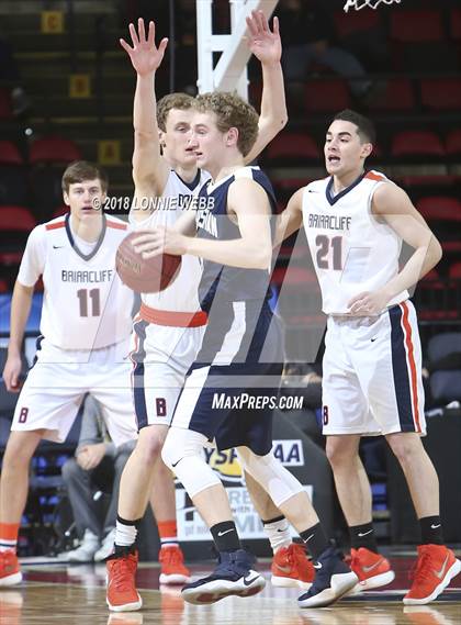 Thumbnail 3 in Briarcliff vs Mekeel Christian Academy (NYSPHSAA Class B Semifinal) photogallery.