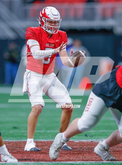 Thumbnail 3 in Milton vs. Langston Hughes (GHSA 5A Championship) photogallery.