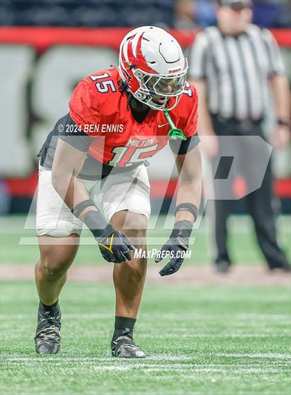 Thumbnail 1 in Milton vs. Langston Hughes (GHSA 5A Championship) photogallery.