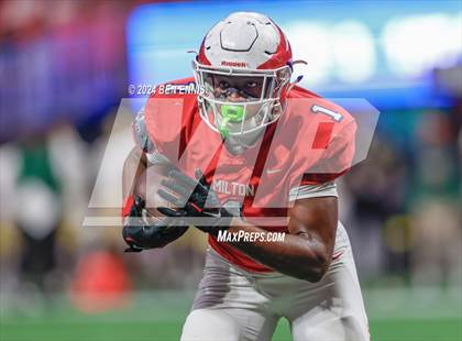 Thumbnail 2 in Milton vs. Langston Hughes (GHSA 5A Championship) photogallery.