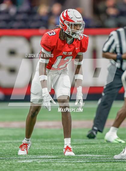 Thumbnail 2 in Milton vs. Langston Hughes (GHSA 5A Championship) photogallery.