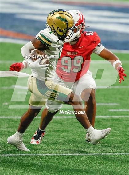 Thumbnail 2 in Milton vs. Langston Hughes (GHSA 5A Championship) photogallery.