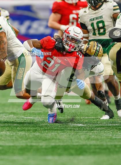 Thumbnail 1 in Milton vs. Langston Hughes (GHSA 5A Championship) photogallery.