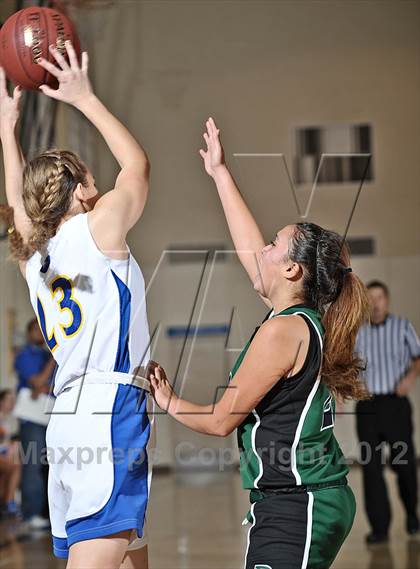 Thumbnail 1 in Brethren Christian vs Desert Christian Academy (MaxPreps Holiday Classic) photogallery.