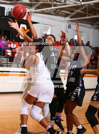 Thumbnail 2 in Northwood Temple Academy vs Fayetteville Christian (Sandhills Athletic Conference Tournament) photogallery.
