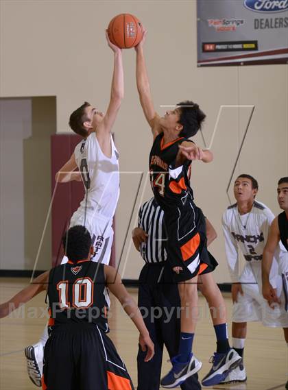 Thumbnail 1 in Rancho Mirage vs. Beverly Hills (MaxPreps Holiday Classic) photogallery.
