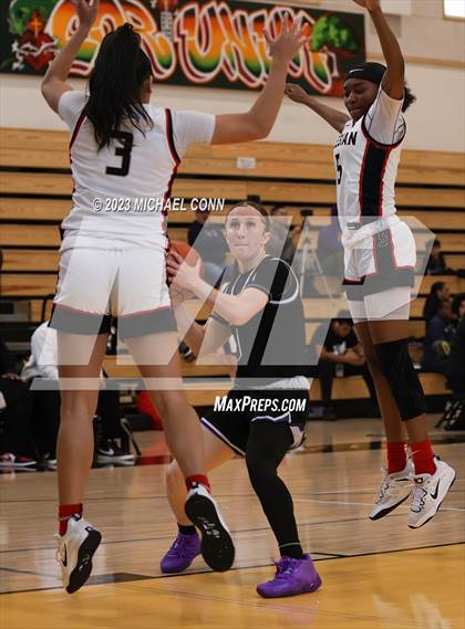 Thumbnail 3 in Salesian College Preparatory vs. Piedmont (MLK Showcase @ Bishop O'Dowd) photogallery.