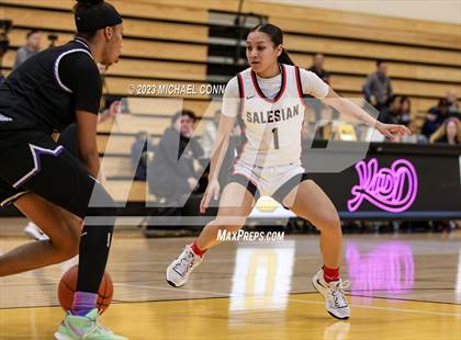 Thumbnail 3 in Salesian College Preparatory vs. Piedmont (MLK Showcase @ Bishop O'Dowd) photogallery.