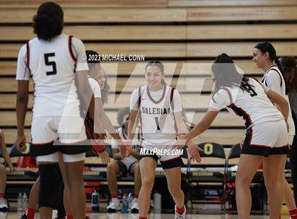 Thumbnail 3 in Salesian College Preparatory vs. Piedmont (MLK Showcase @ Bishop O'Dowd) photogallery.
