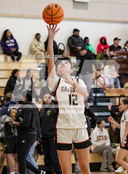 Thumbnail 3 in Salesian College Preparatory vs. Piedmont (MLK Showcase @ Bishop O'Dowd) photogallery.