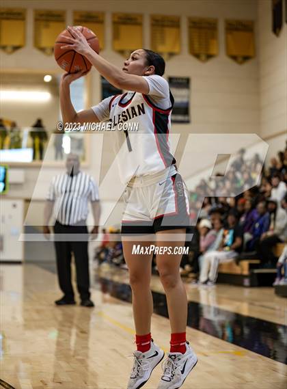 Thumbnail 2 in Salesian College Preparatory vs. Piedmont (MLK Showcase @ Bishop O'Dowd) photogallery.