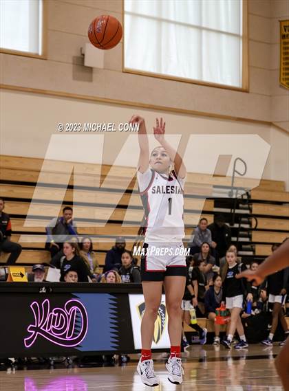 Thumbnail 1 in Salesian College Preparatory vs. Piedmont (MLK Showcase @ Bishop O'Dowd) photogallery.