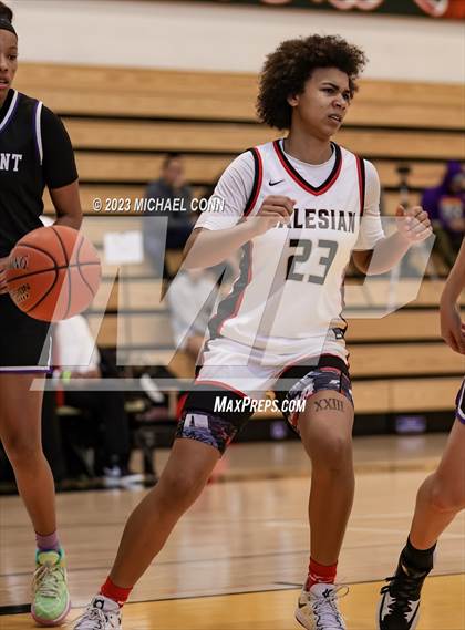 Thumbnail 3 in Salesian College Preparatory vs. Piedmont (MLK Showcase @ Bishop O'Dowd) photogallery.
