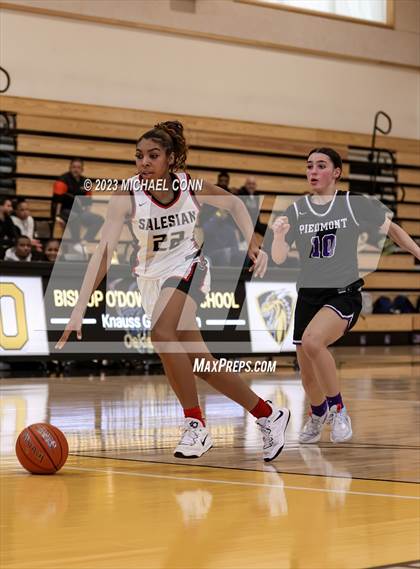 Thumbnail 3 in Salesian College Preparatory vs. Piedmont (MLK Showcase @ Bishop O'Dowd) photogallery.