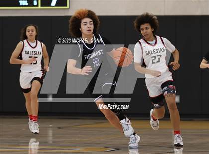 Thumbnail 3 in Salesian College Preparatory vs. Piedmont (MLK Showcase @ Bishop O'Dowd) photogallery.