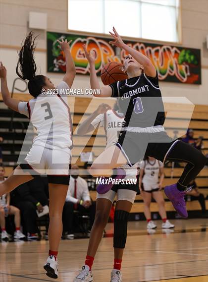Thumbnail 1 in Salesian College Preparatory vs. Piedmont (MLK Showcase @ Bishop O'Dowd) photogallery.