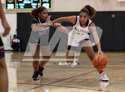 Thumbnail 1 in Salesian College Preparatory vs. Piedmont (MLK Showcase @ Bishop O'Dowd) photogallery.