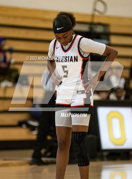 Thumbnail 2 in Salesian College Preparatory vs. Piedmont (MLK Showcase @ Bishop O'Dowd) photogallery.