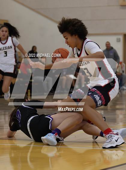 Thumbnail 1 in Salesian College Preparatory vs. Piedmont (MLK Showcase @ Bishop O'Dowd) photogallery.