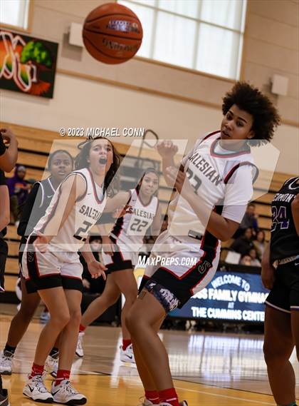 Thumbnail 2 in Salesian College Preparatory vs. Piedmont (MLK Showcase @ Bishop O'Dowd) photogallery.