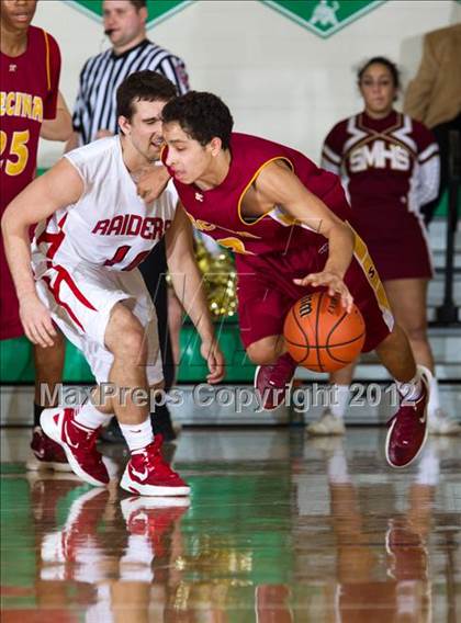 Thumbnail 2 in Cardinal Ritter vs. Scecina Memorial  (IHSAA 2A Sectional Tournament) photogallery.